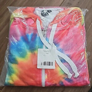 Tyedye zip up hoodie